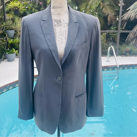Giorgio Armani Jackets & Blazers - Giorgio Armani Borgonuovo 21 Women’s Y2K Single Breasted Jacket Slate | Size 10